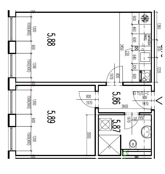 Prenajmeme 2 - izbový byt v Bratislave Rači. na Hagarovej ul - 6