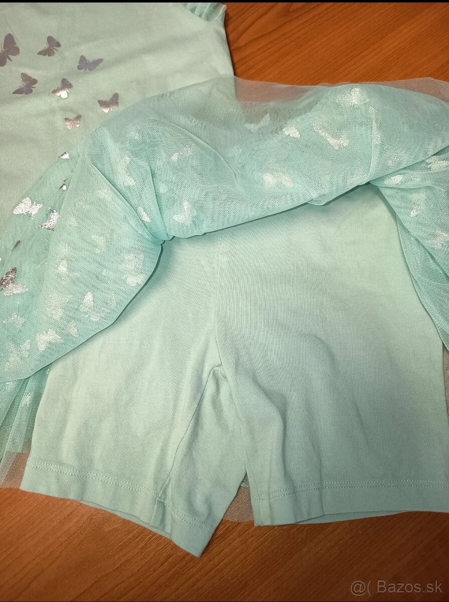 Nová dievčenská bavlnená suprava 122/128 - 6