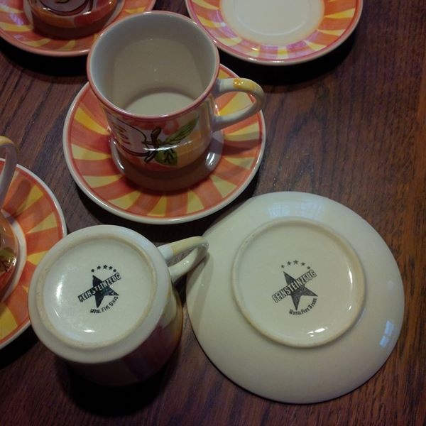 vidiecka čajová (kávová) súprava - 6