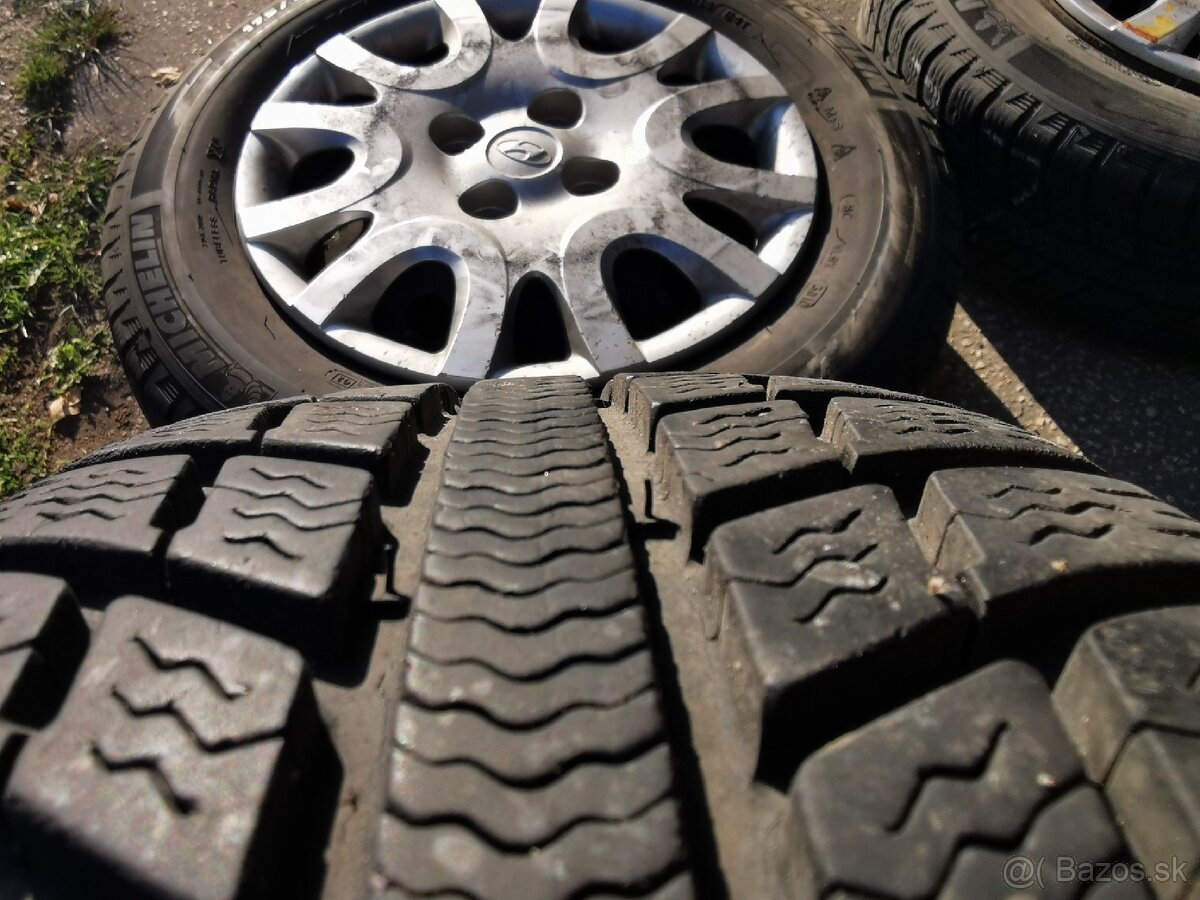Plechové disky 4x100 + zimné pneumatiky - 6
