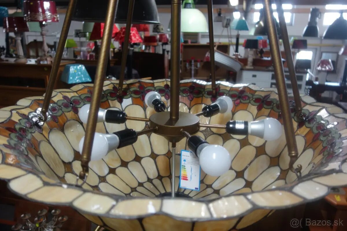 Svietidlo stropné „Tiffany „. - 6
