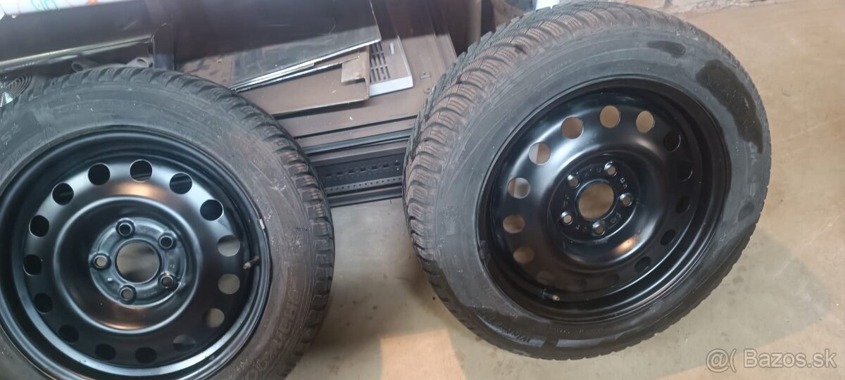 Predaj 4x zimne pneumatiky na plechovych diskoch - 6