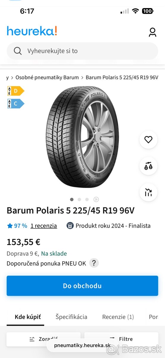 Zimne pneu 225/45 r19 - 6