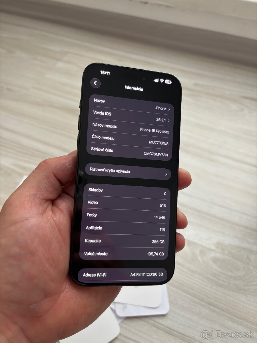 Apple IPhone 15 Pro MAX 256GB - 6