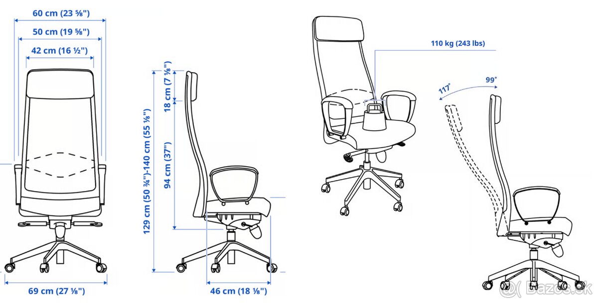 Kancelárska stolička MARKUS - 6