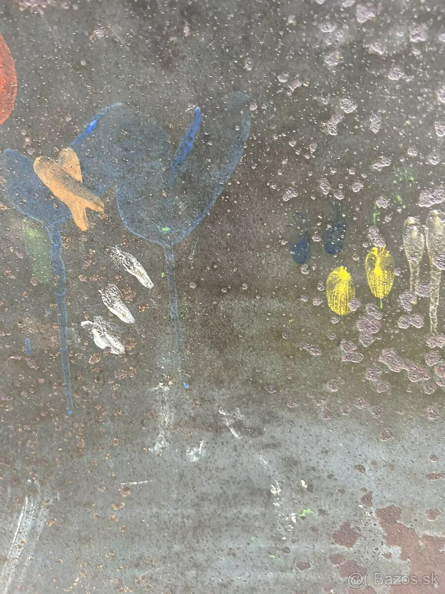 Smaltovaná ceduľa s chlorodontovou ženou, originál okolo rok - 6