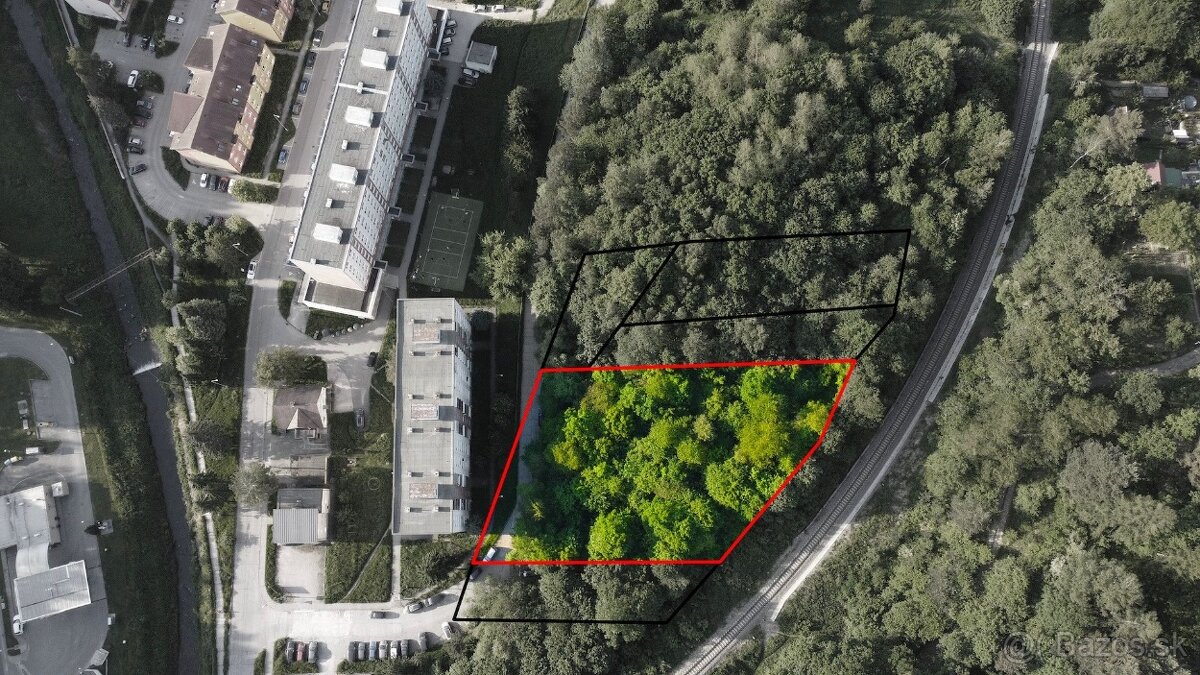 Handlová - 2.840 m2 pozemok na projekt - VÝSTAVBA DOMOV - 6