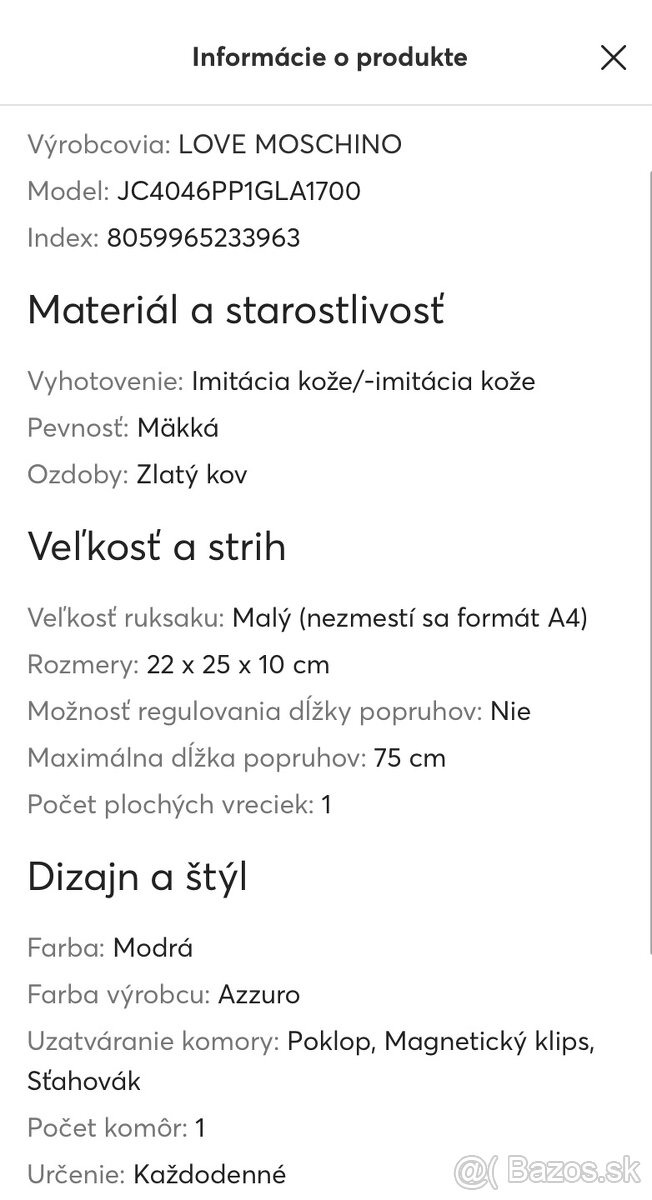 Ruksak zn. Love Moschino - 6