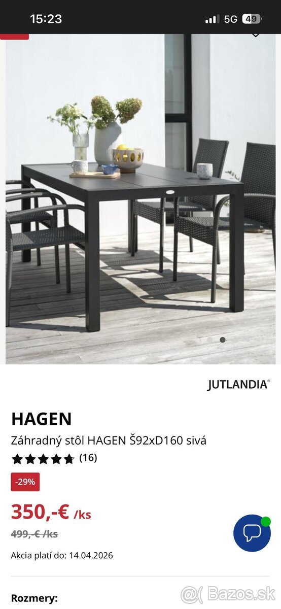 Záhradný stvôl - 6