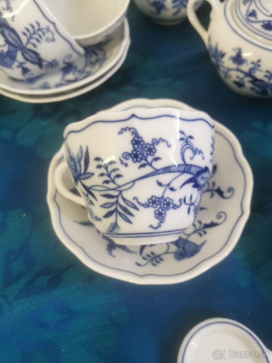 Cibulak, zwiebelmuster, danube, čajový set - 6