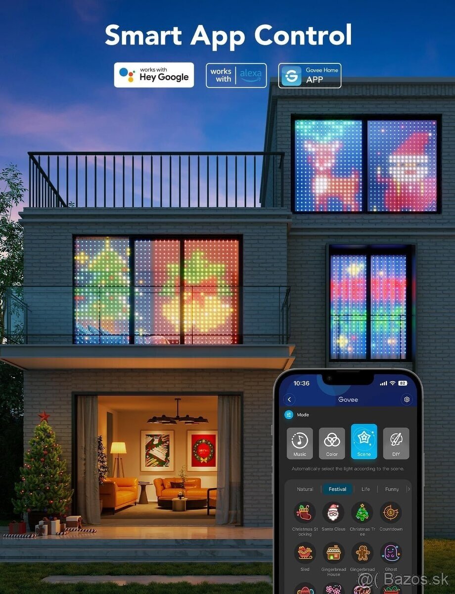 Govee Curtain Lights 2-Pack - Alexa/Google Home - 6