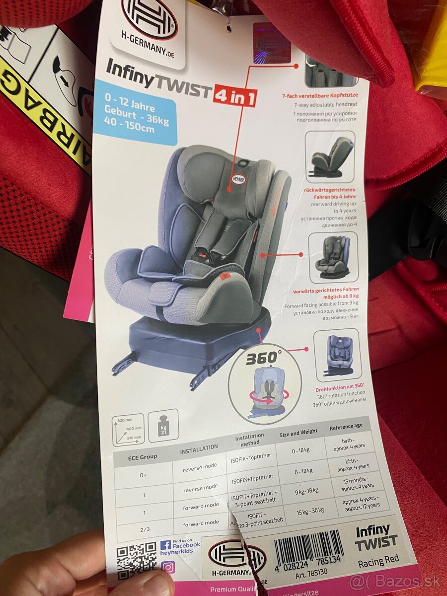Autosedačka Heyner Infinity Twist 4v1 nova - 6