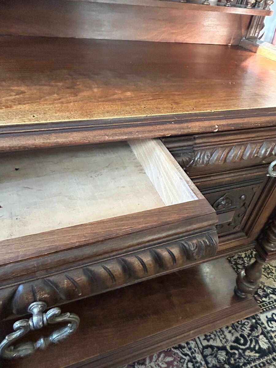 Starožitný príborník, etažér - 6