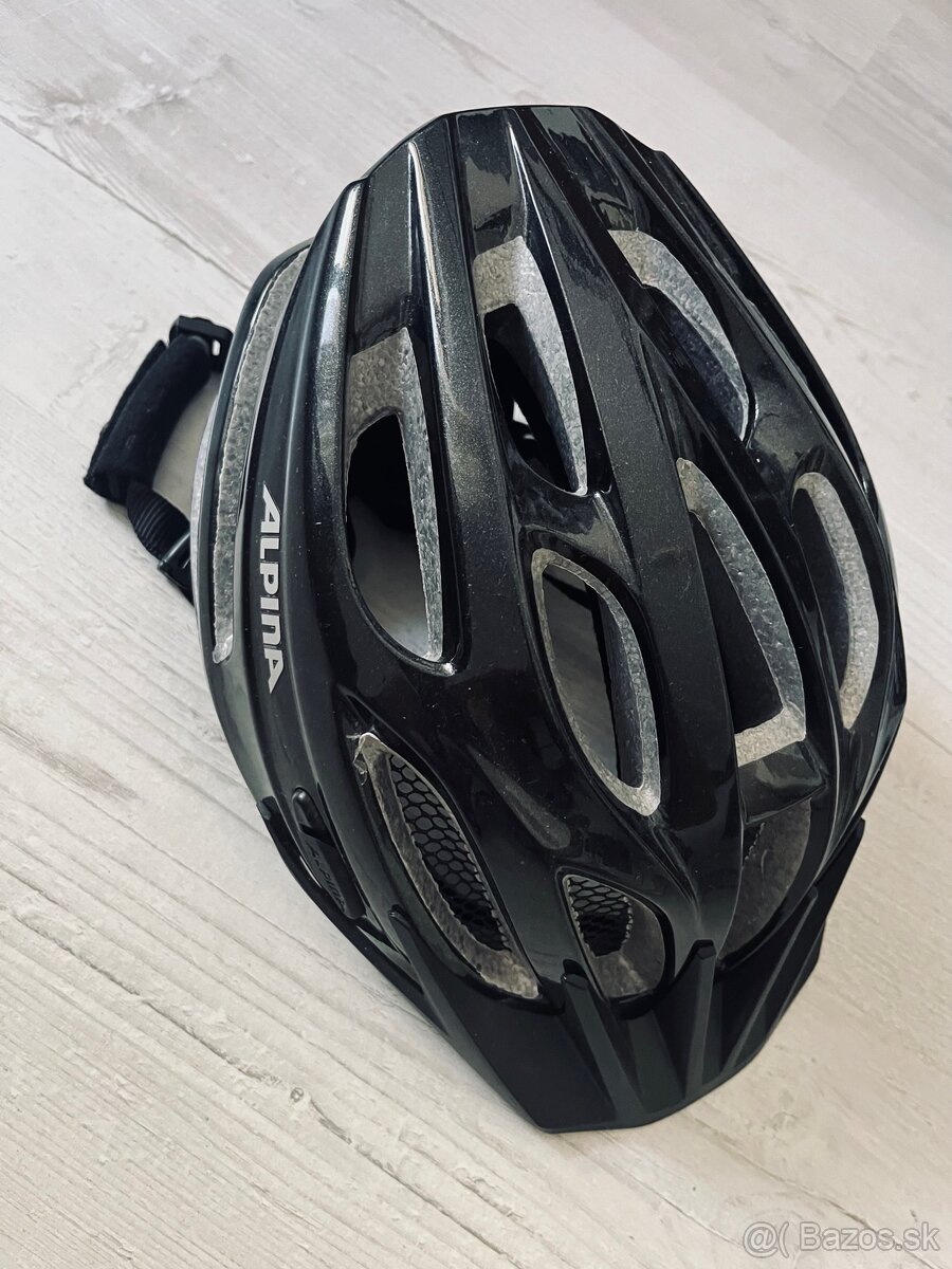 Alpina cyklistická prilba čierna - 6