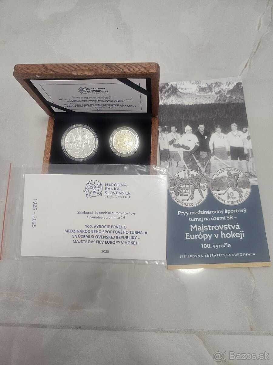 Hokej 2€ + 10€ - 6