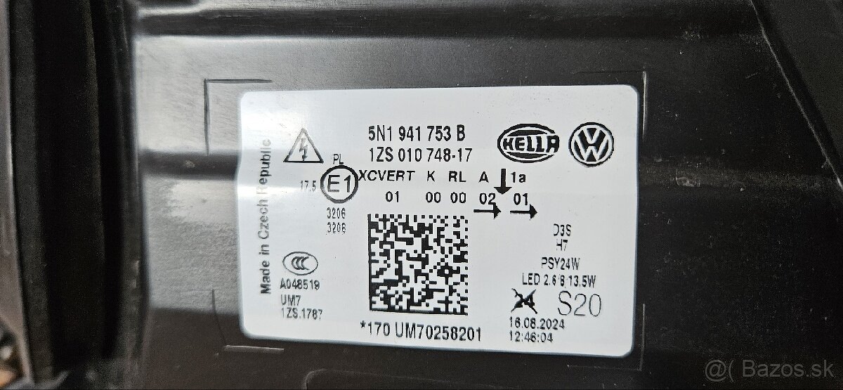 Ľavé svetlo vw tiguan 5n - 6