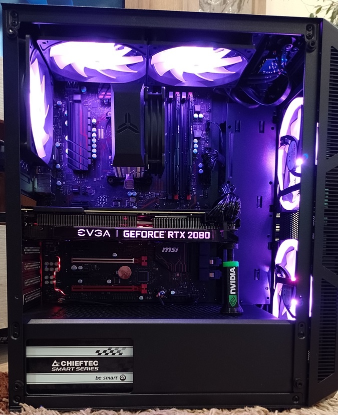 Herný výkonný PC-Ryzen 5+RTX 2080-8GB OC+32 GB RAM+NVMe+ARGB - 6