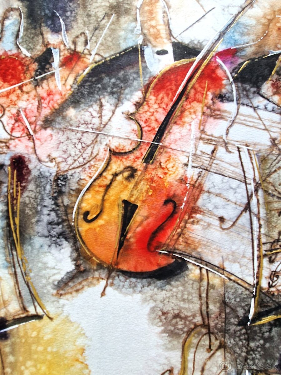 Michael Rosenwein (UNIKAT-akvarel) Abstraktný expresionizmus - 6