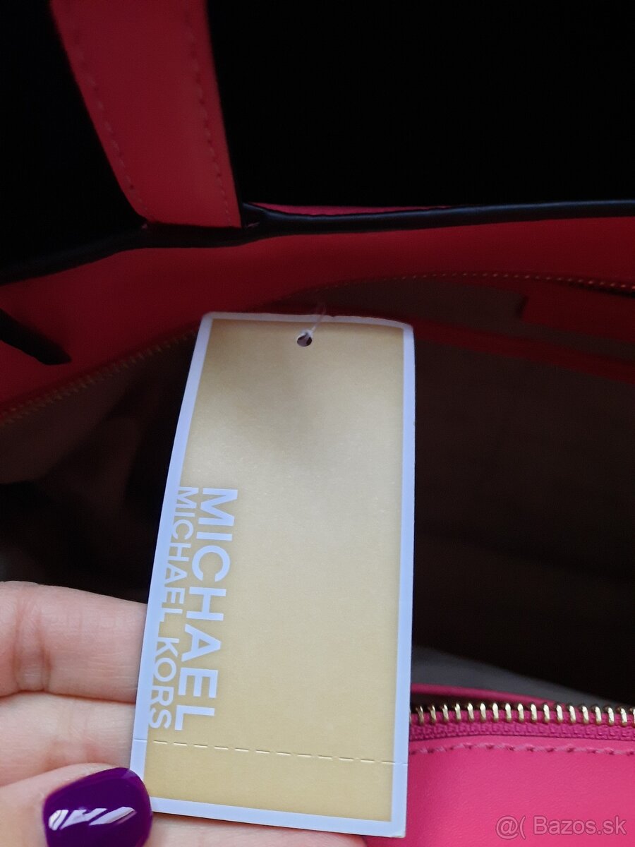 Michael Kors tote ruzova - 6