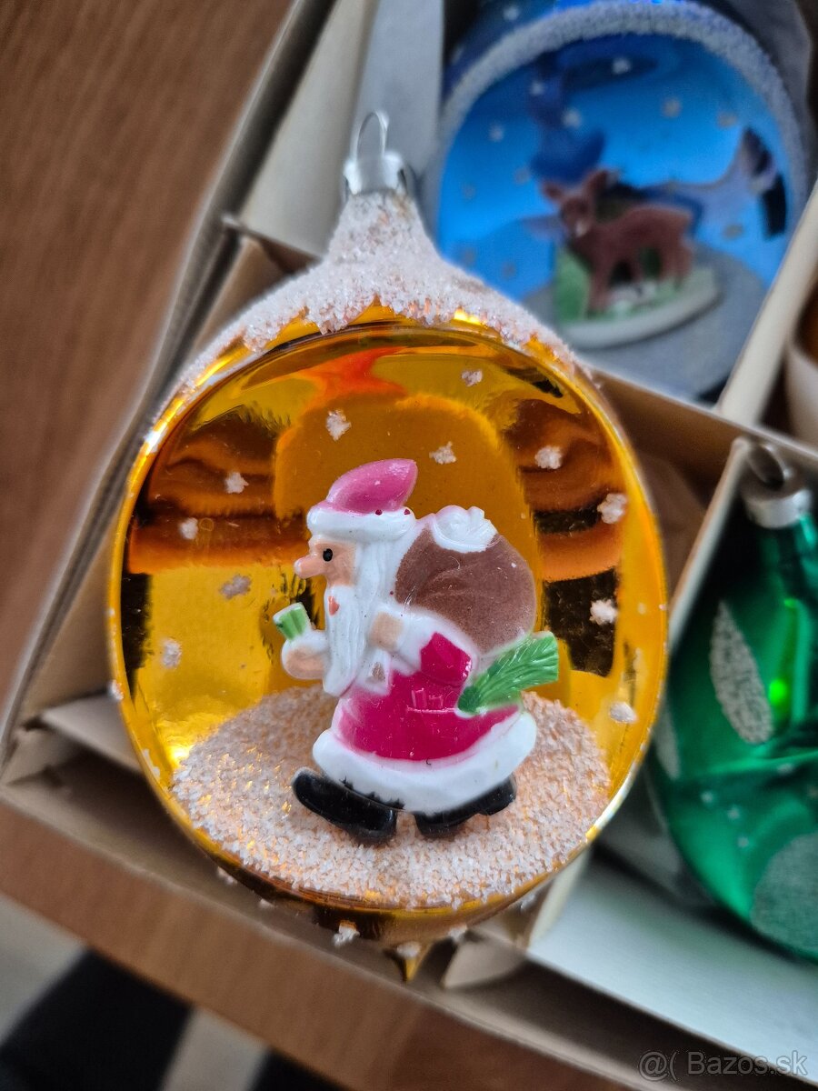 Staré Vianočné ozdoby s vlepom - 6