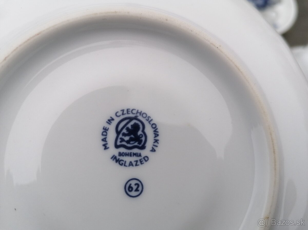 Predám porcelánová sada Modrá ruža - 6