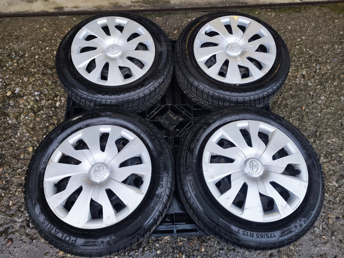 Sada plech=4x100= orig.TOYOTA=s pneu=175/65 R15 - 6