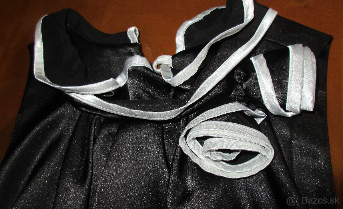 Blúzka, sukňa krémovo- čierna, veľ S - 6