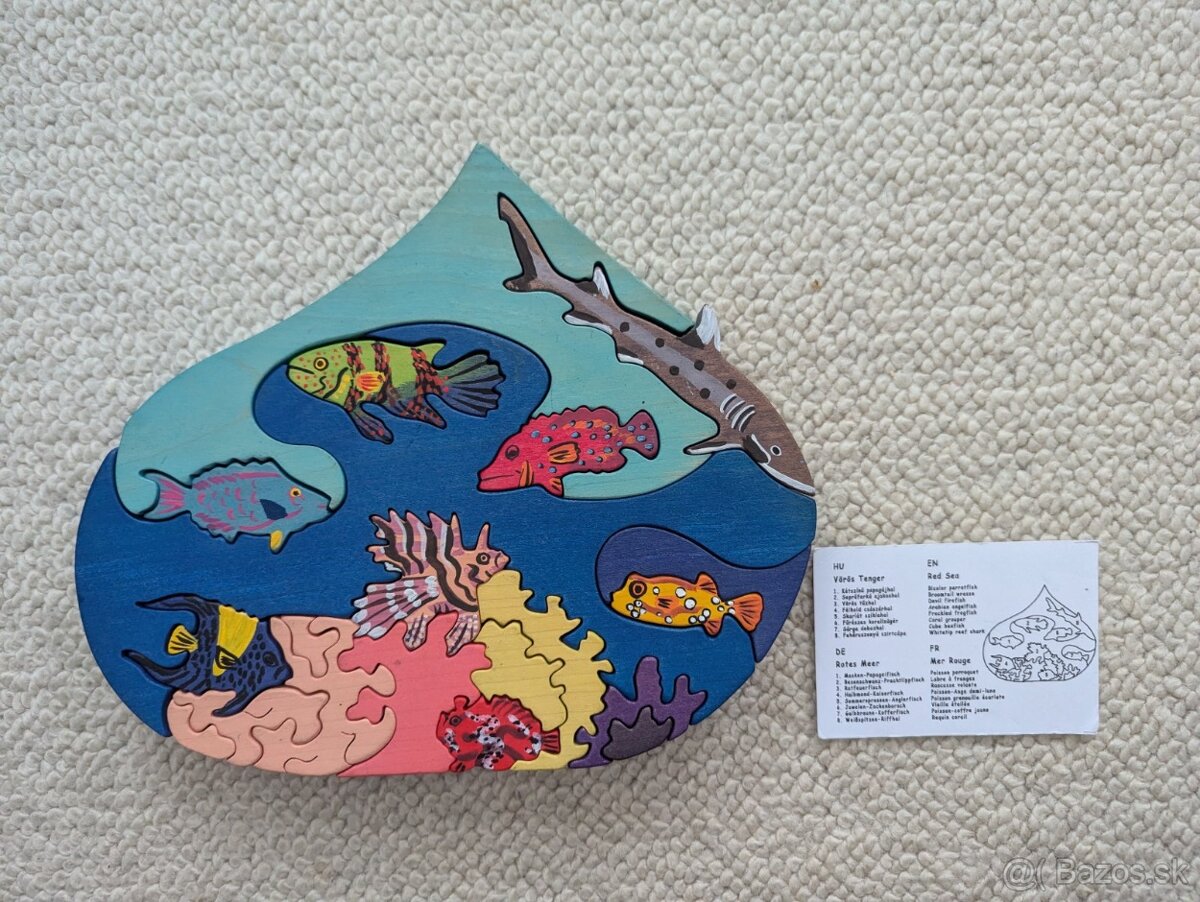 Drevené puzzle, skladačka, BAJO - 6