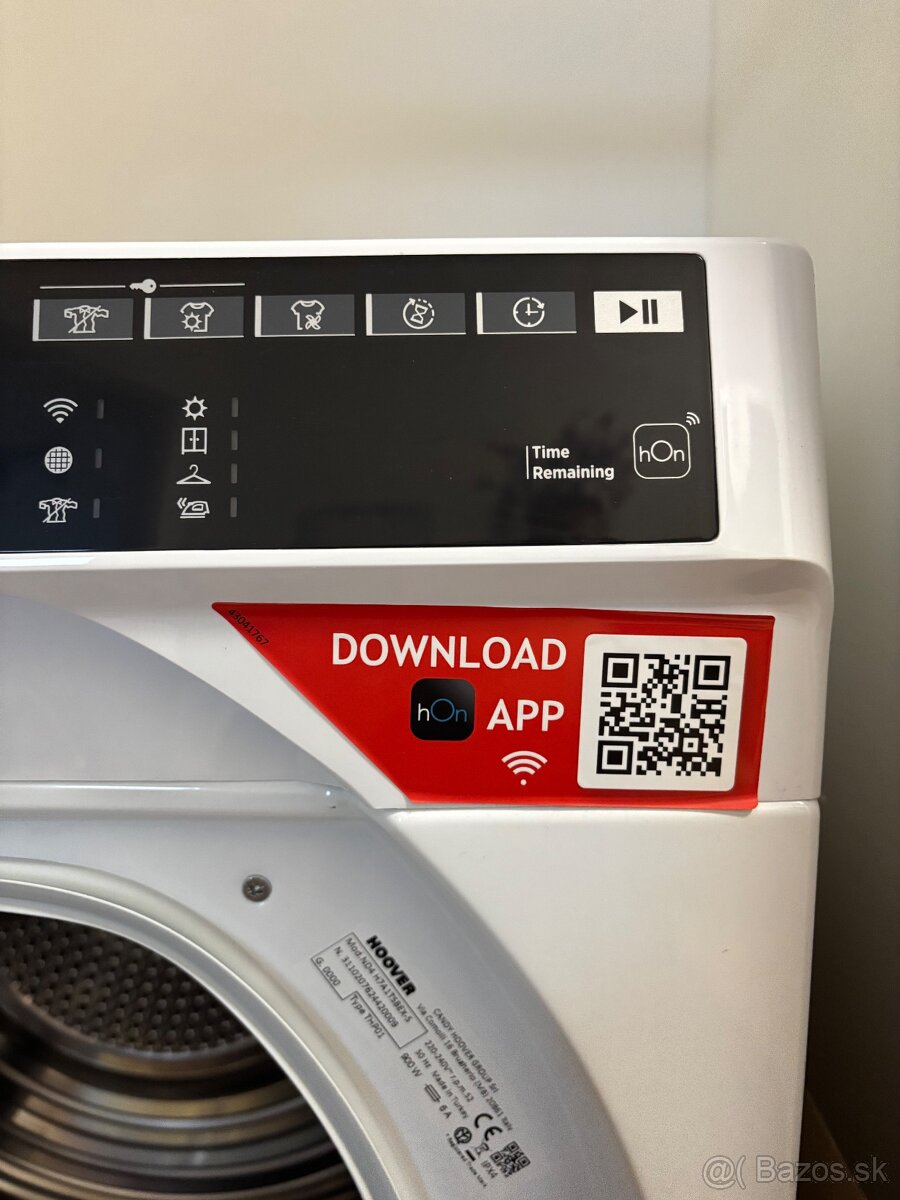 Predám sušičku HOOVER ND4 H7A1TSBEX-S - 6