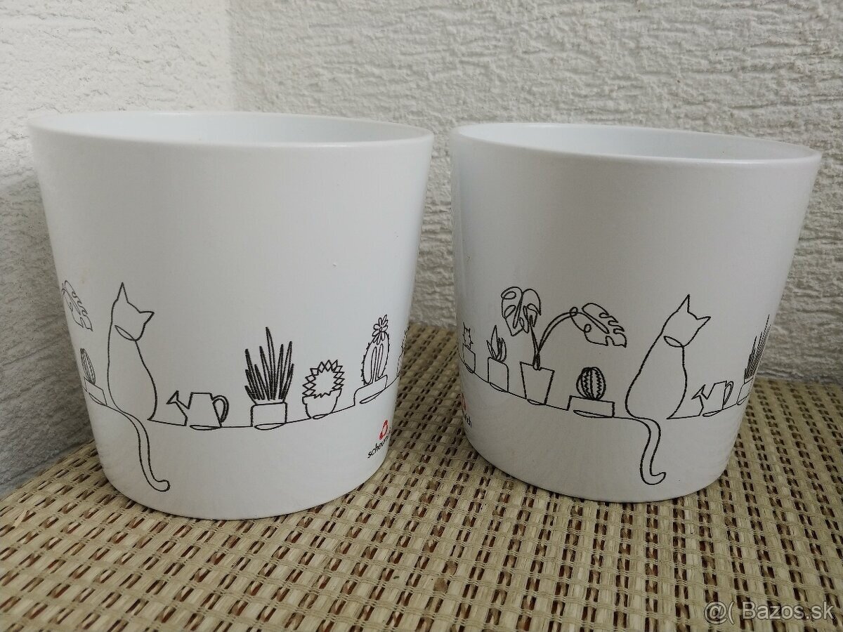 Kvetinace PAPAJA Ikea 3 ks / Na mačaciu trávu 2ks - 6