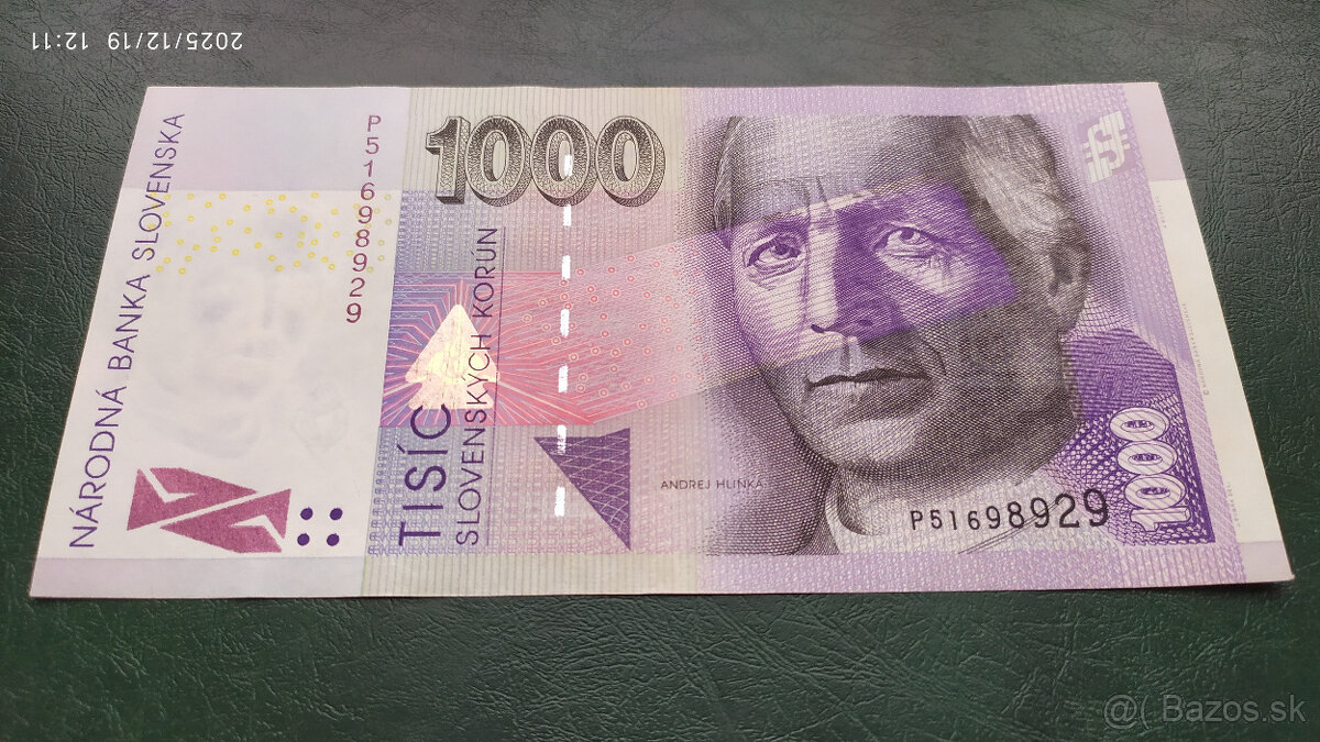 Bankovky 1000 Sk, 4 rôzne ročníky - 6