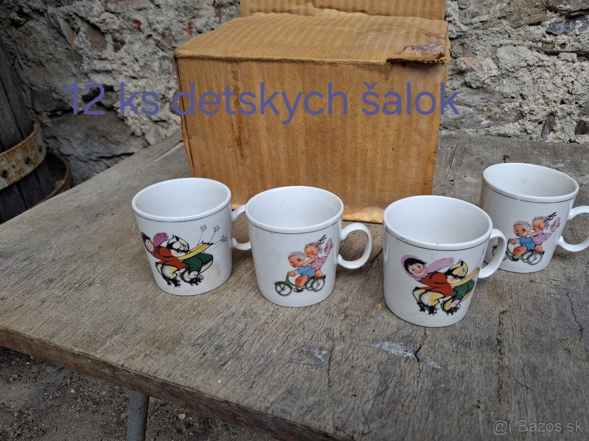 Taniere; poháre; kafe sety - 6