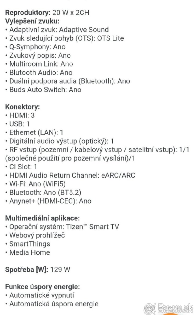 Samsung TV 75" - 6