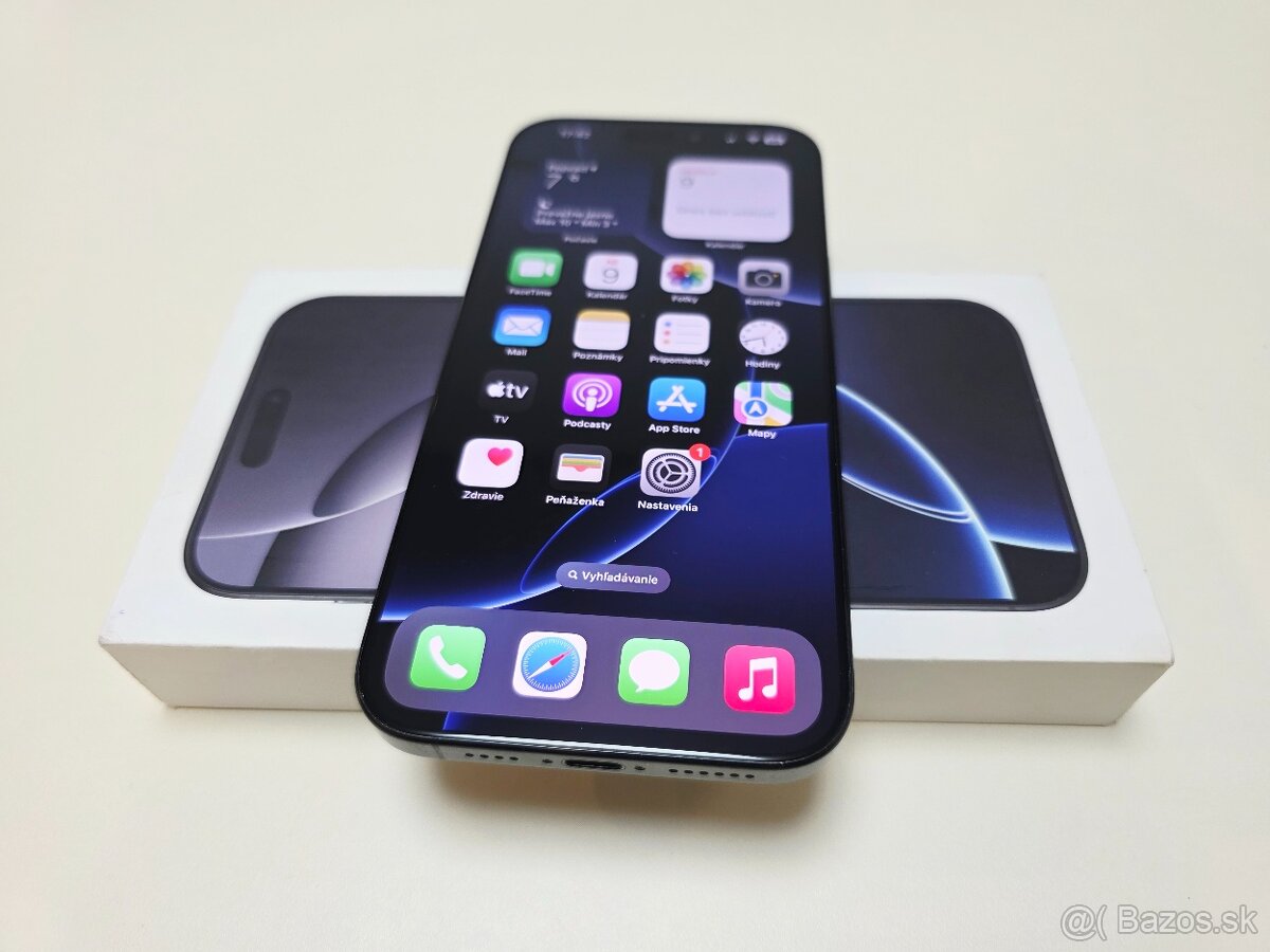 APPLE IPHONE 16 PRO MAX 256GB ,BLACK.TOP STAV ,BATERKA 100% - 6