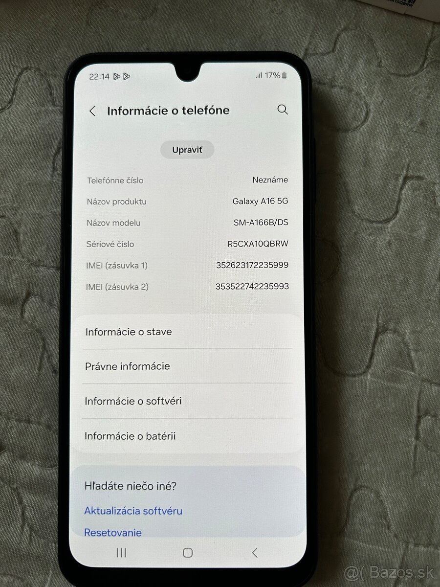 Predám Samsung Galaxy A16 5G - 6