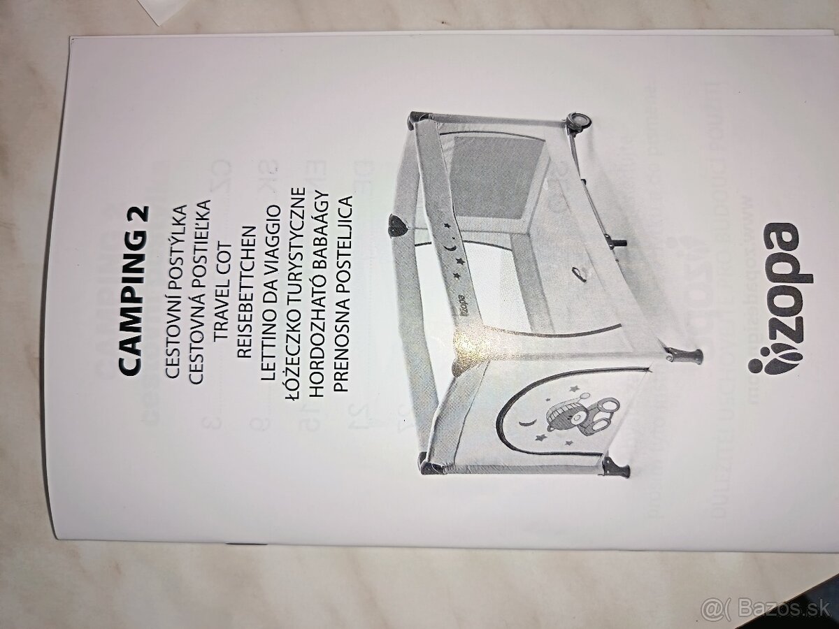 Cestovná postielka s matracom - 6