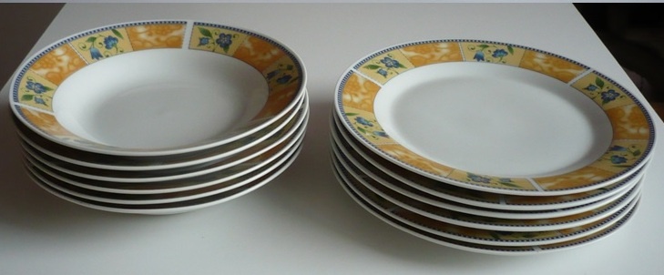 súprava tanierov - 6