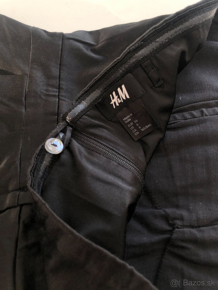 H&M čierne spoločenské mini šaty S/36/8 - 6