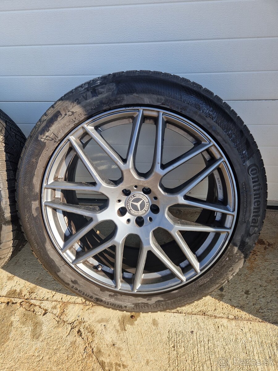 Sada 22" Mercedes disky + zimní pneu Continental WinterCont - 6