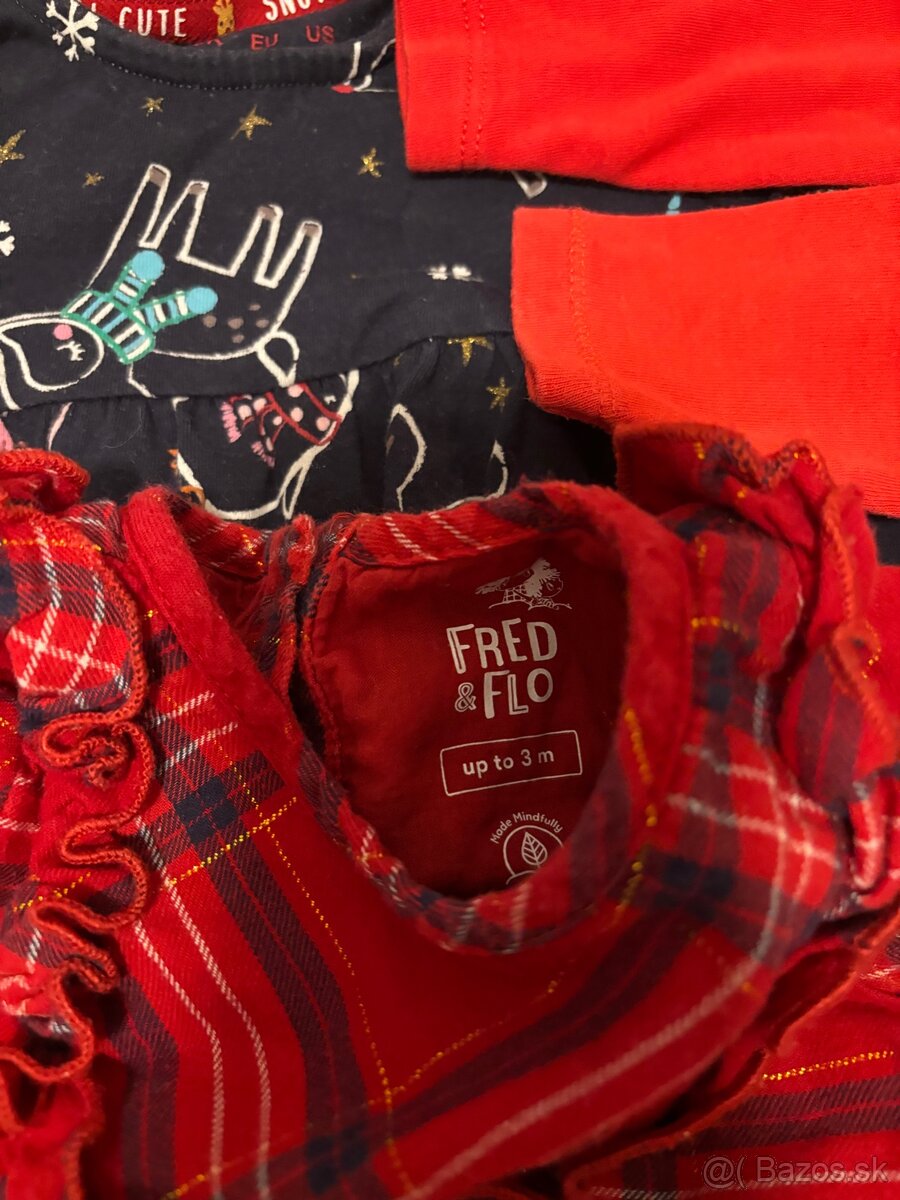 Vianočné oblečenie 62 (0-3 mesiace) - 6