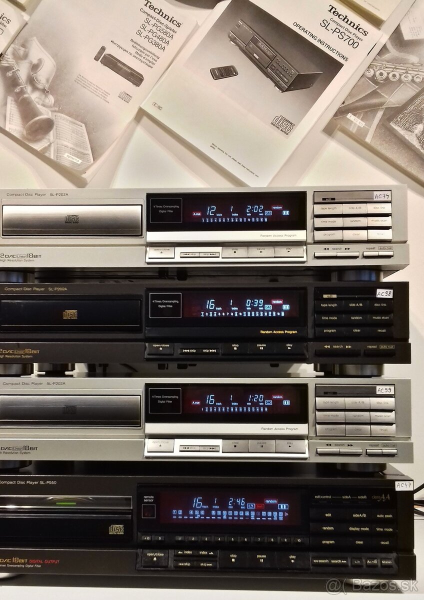 Seria CD prehravac TECHNICS vzacne modely velky display= Cd1 - 6