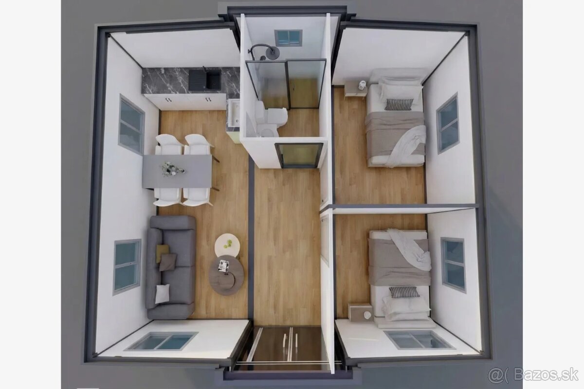 Rozkladací kontajnerový dom (37m²) - 6