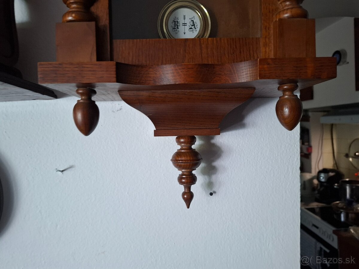 Predám funkčné nástenné hodiny Franz Hermle Germany polbicie - 6