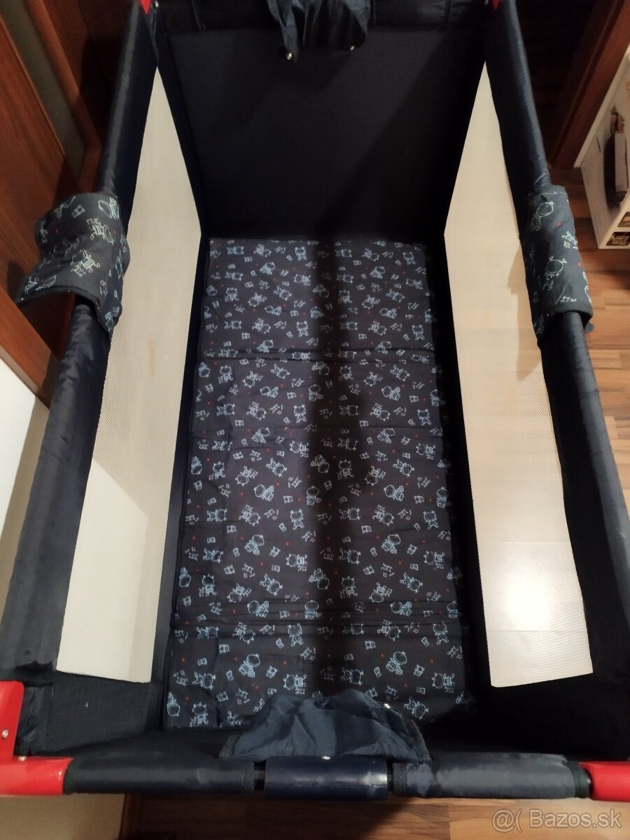 Detská cestovná postieľka + prebaľovacia podložka - 6