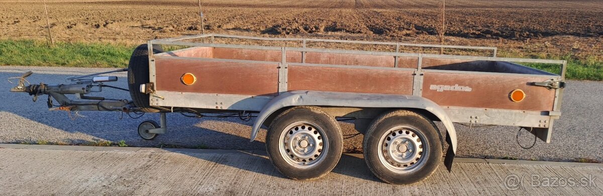 Prívesný vozík brzdený Agados 1,6T. - 6