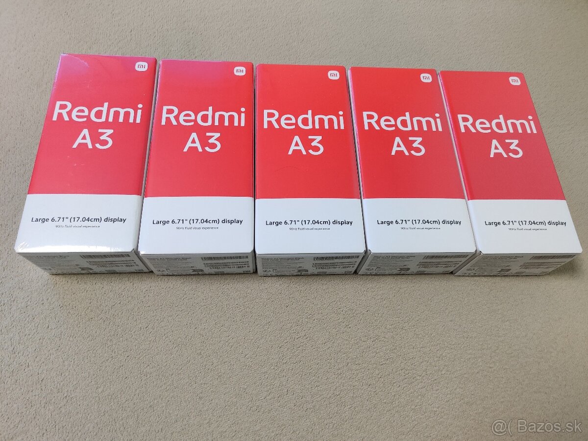 Xiaomi Redmi A3-4G. 3gb/64gb. Čierna metalíza. Nový. - 6