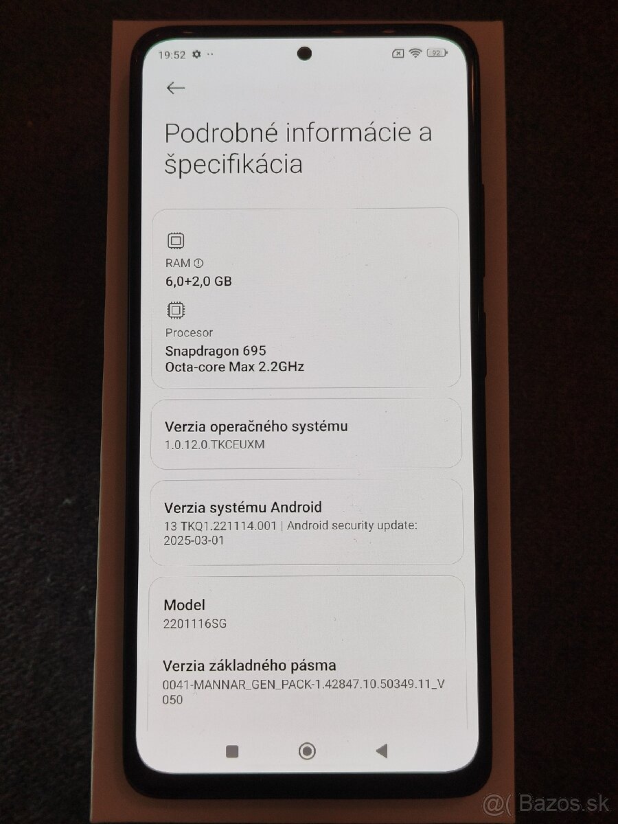Predám Xiaomi Redmi Note 11 Pro 5G (6/128GB) – Graphite Gray - 6