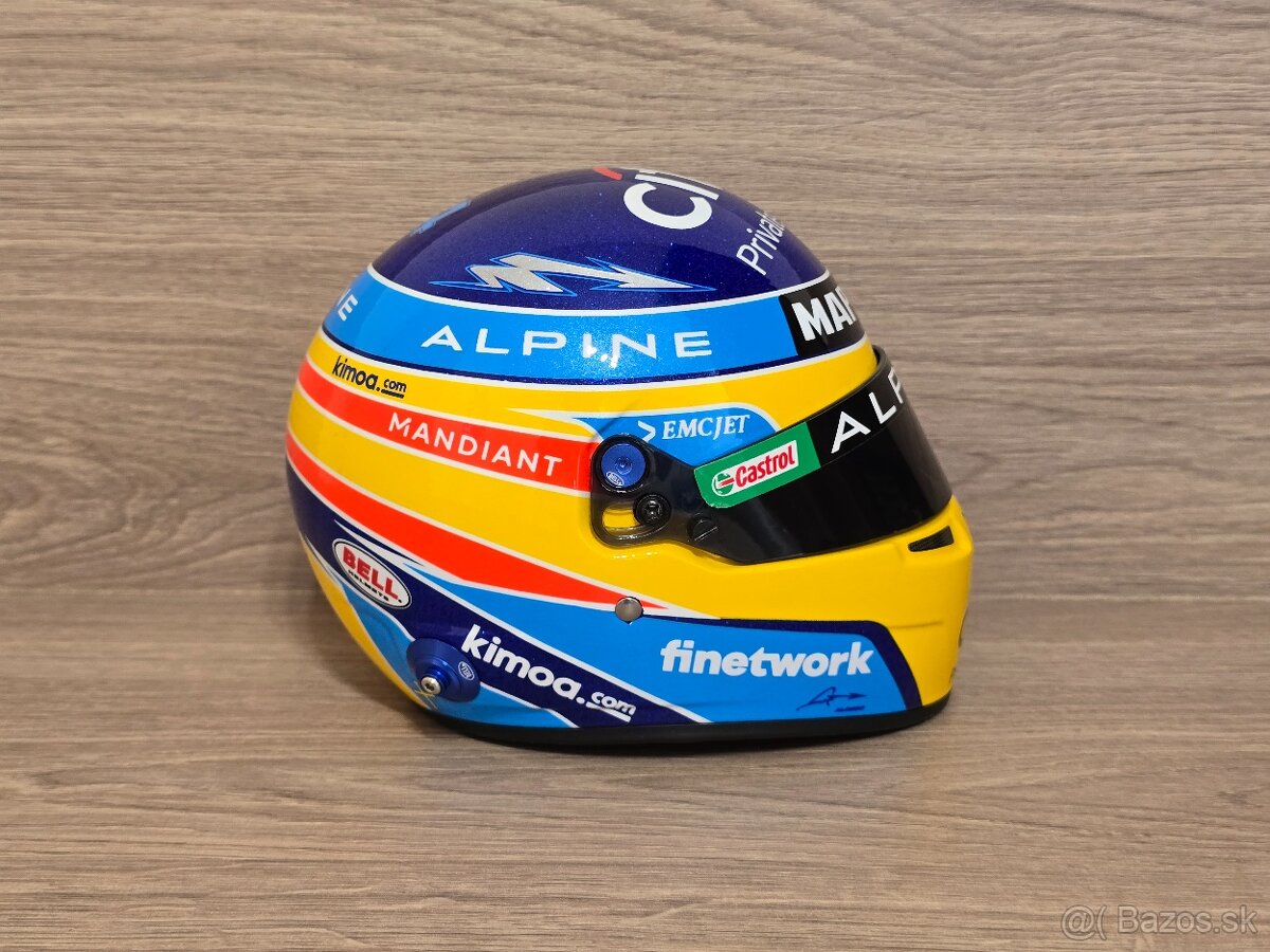 Fernando Alonso 2021 Mini Prilba 1:2 Bell - 6