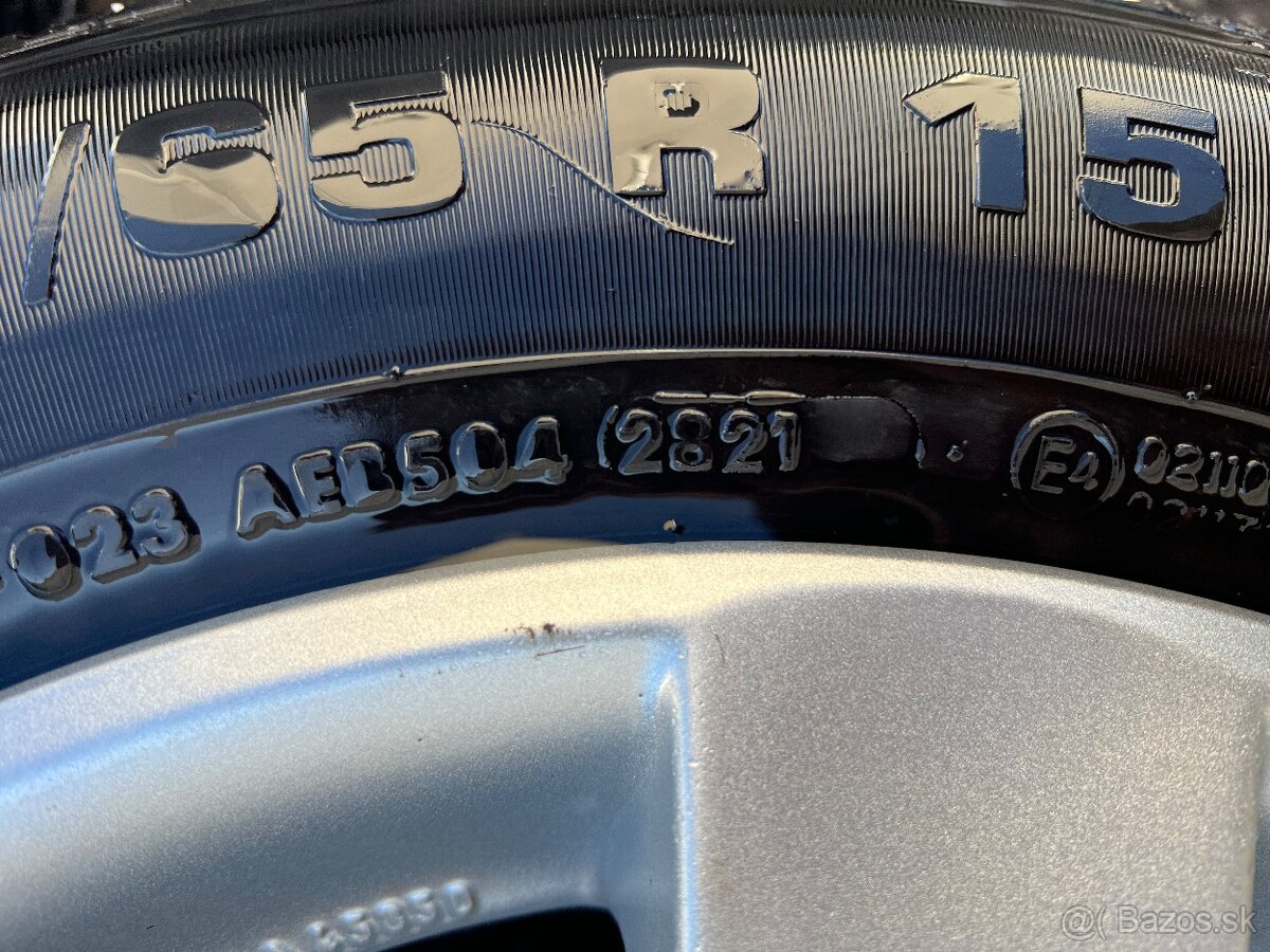 Predám elektróny 5x112 R15 so zimnými pneu 195/65 R15 - 6