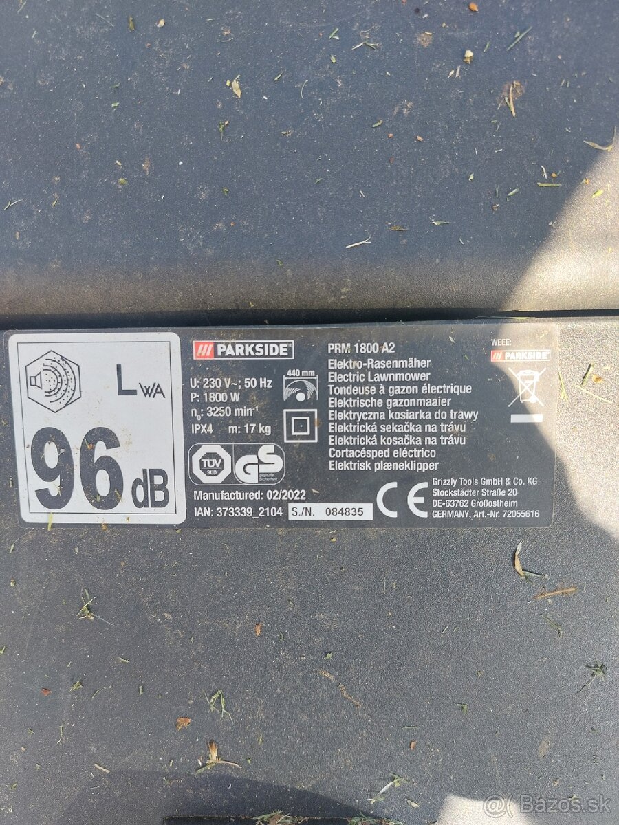 Elektrická kosačka Parkside - 6